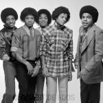 03-02-1979 Jackson 5, Michael, Jermaine, Marlon, Jackie and Tito Jackson at studio in Amsterdam, The Netherlands. 

[keywords]Black & White Image, Posed[/keywords]